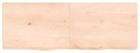 3156317 vidaXL Плот за маса, 140x50x(2-6) см, необработен масивен дъб