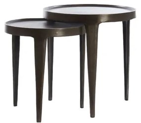 Метална кръгла странична масичка ø 43 cm Tobias – Light &amp; Living