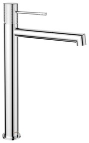 Стояща батерия за мивка в лъскаво-сребрист цвят Solaris – Sapho