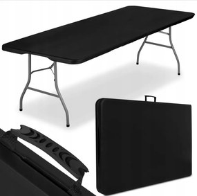 Сгъваема маса за кетъринг 240 см - черна