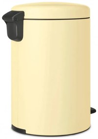 Кош за боклук с педал Brabantia NewIcon 649044, 20 л, Плавно затваряне, Противоплъзгаща основа, Жълт