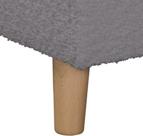 Тъмносив ъглов диван от плат букле (десен ъгъл) Ariella - Ropez