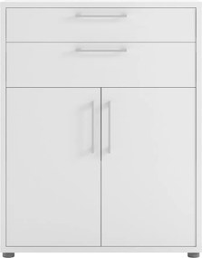 Бяла модулна библиотека 89x113 cm Prima – Tvilum