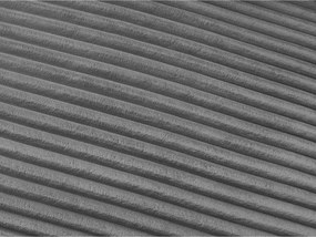 Тъмносив диван за ежедневно спане/сгъваем от рипсено кадифе 220 cm Hugo – Bobochic Paris