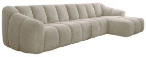 Бежов ъглов диван (десен ъгъл) Shell – Miuform