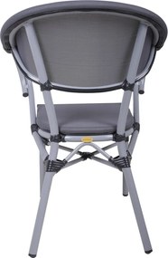 Сив метален градински стол Toskana – Garden Pleasure