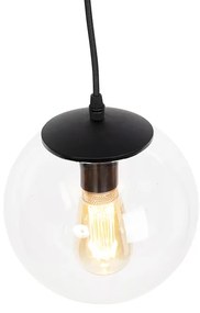 Модерен висящ аплик прозрачен 20 см - Pallon