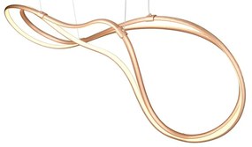 LED висяща лампа с метален абажур в златисто Nala - Trio Select