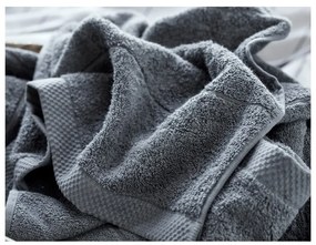 Тъмносива памучна кърпа от тери 50x100 cm Line – Södahl