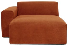 Модул за оранжев велурен диван (ляв ъгъл) Sting - Scandic