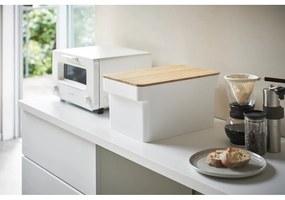 Кошница за бял хляб с бамбуков капак Yamazaki Tower - YAMAZAKI