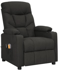 3098829 vidaXL Електрически масажен стол, черен, текстил