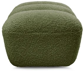 Зелена табуретка от прежда с примки от букле Hippolyte – Bobochic Paris