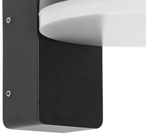 Модерен външен стенен аплик черен с LED IP54 - Esmee