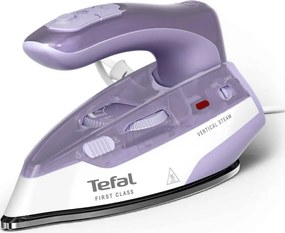 Ютия Tefal DB1612E0, 1000W, 70 мл, Dry&Steam, Вертикална пара, Microsteam 200, Бял/лилав