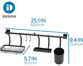 Черен органайзер за стена Austin - iDesign