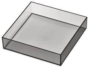 Матово черен органайзер за козметика за баня от рециклирана пластмаса - iDesign