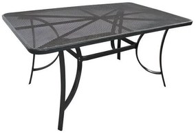 Метална мрежесто перфорирана маса 152x96x71.5см TLM65-T тъмно сива