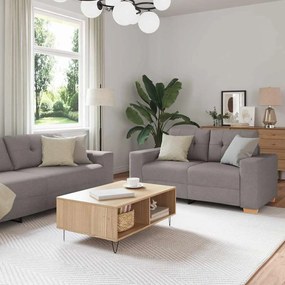 3324716 vidaXL Комплект дивани 2 pcs Таупе 221 x 78 x 80 см. Тъкан