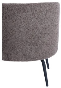 Тъмнокафяв фотьойл от плат букле Dieyda - Light &amp; Living