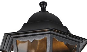 Черна външна лампа 220 см 2-светлина IP44 - Хавана