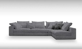 Ъгъл диван Гардероб лофт-Customizable-315φ 185β cm.-Gray