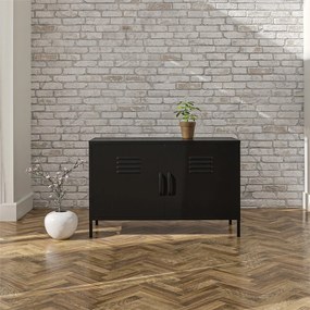 Черно метално шкафче 100x64x40 cm Mission District – Støraa