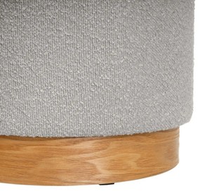 Светлосива табуретка от букле – Casa Selección