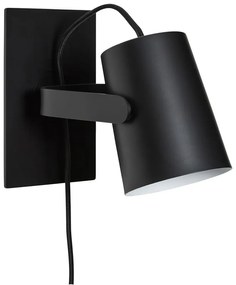 Черна стенна лампа Ardent – Hübsch