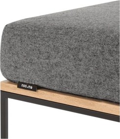 Сив тапициран стол Feo – noo.ma