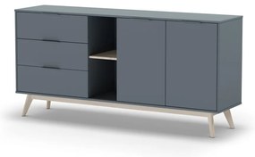 Скрин сиво-зелен 165x80x40 cm Pisco – Marckeric