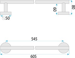Закачалка за баня 6603 Modern Copper