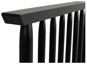 Черна дъбова табла за глава 194x84 cm Riggins - Rowico