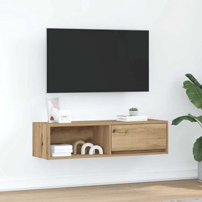 861488 vidaXL ТВ шкаф дъб артизан 100x31x25,5 см Инженерна дървесина