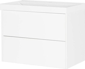 Бял матов стенен шкаф за мивка 81x65 cm Bodera – Germania