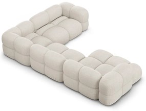 Бежов ъглов диван (десен ъгъл/U форма) Loretto – Cosmopolitan Design