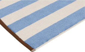 Син текстилен килим за баня 50x80 cm Gobo – noo.ma