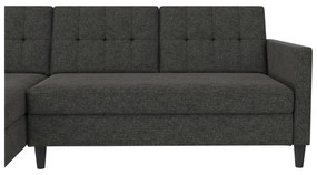 Сив сгъваем ъглов диван Hartford – Støraa