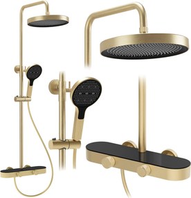 Комплект за душ Rea Creo Brush Gold