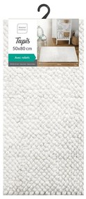 Бял килим за баня 50x80 cm Yanis – douceur d'intérieur