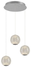 LED люстра на кабел CREMONA 3xLED/5W/230V 3000K матов хром