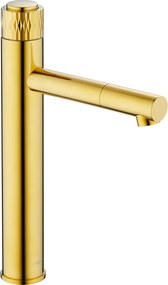 Mexen Diamond висок смесител за мивка, златен - 71510-50