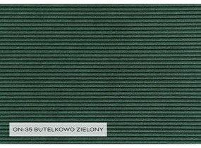 Тъмнозелен разтегателен ъглов диван от рипсено кадифе (десен ъгъл) Lofty Lilly – Miuform