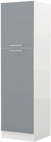 Висок подов шкаф Hudson K21-60-2KF-Fusiko dark - White