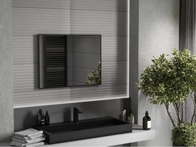 Mexen Loft правоъгълно огледало за баня 80 x 60 cm, черна рамка - 9852-080-060-000-70