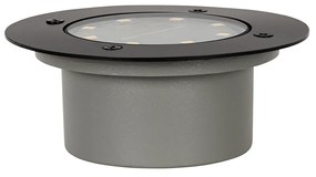 Комплект от 6 наземни прожектора черни с LED IP65 соларен - Terry