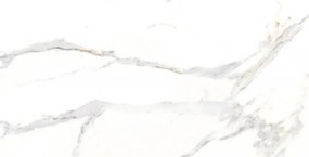 Mexen Agata White глазиран гранитогрес ректифициран G1, подова и стенна плочка 120 x 60 см, гланц - TL144-120-060-00