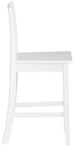 Бял бар стол от масивен бор (височина на седалката 60 cm) Torpedo – Støraa