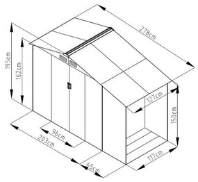 Градинска къща Luke A - Rojaplast