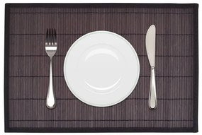 242110 vidaXL 242110 6 Bamboo Placemats 30 x 45 cm Dark Brown